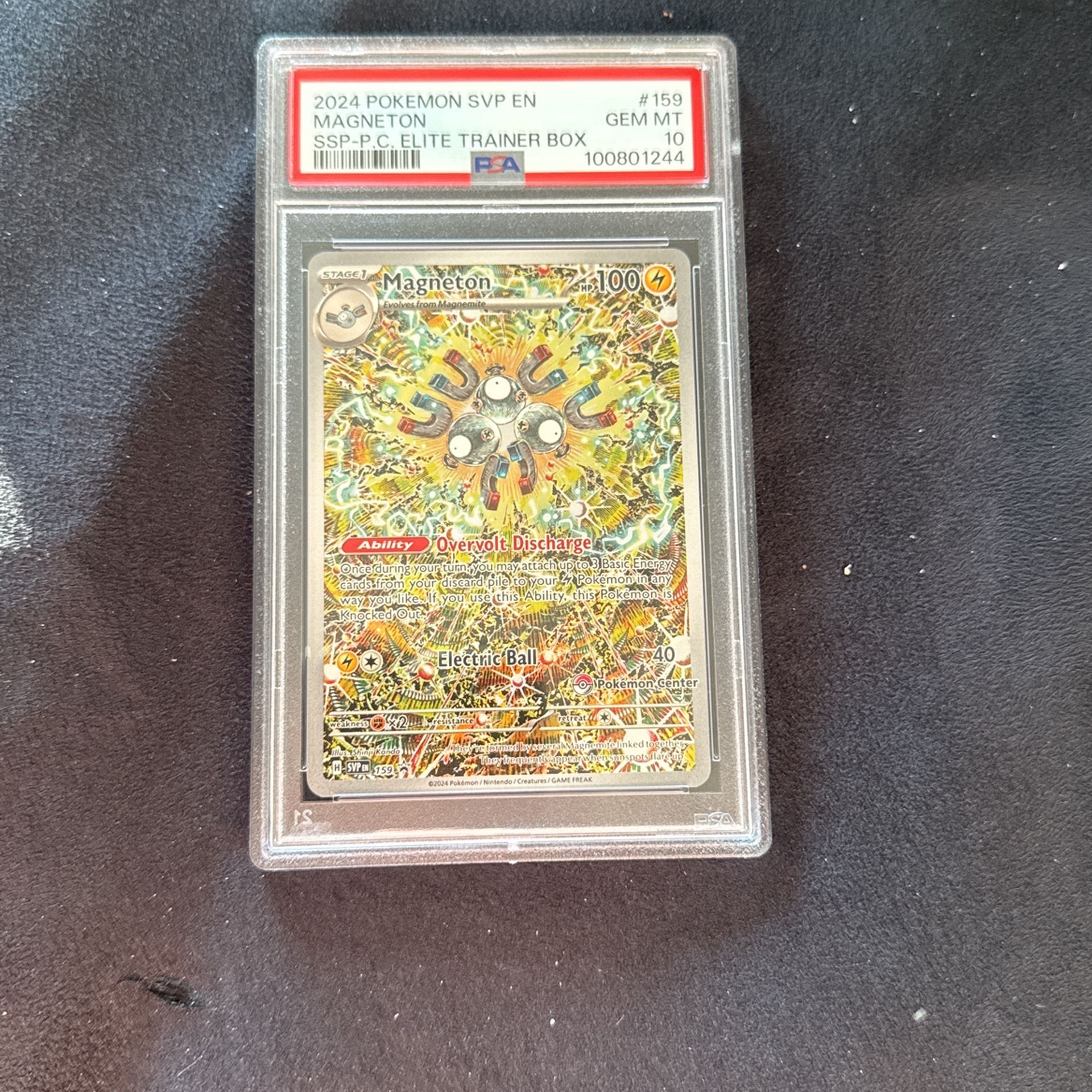 Surging Sparks Pokémon Center Promo Magneton Psa 10 