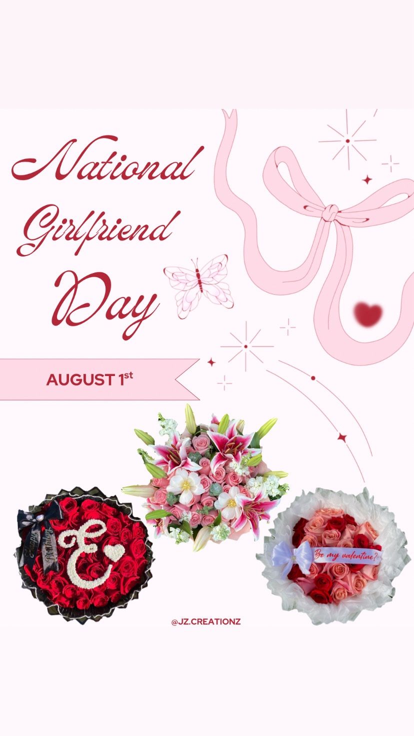 National girlfriend day flowers