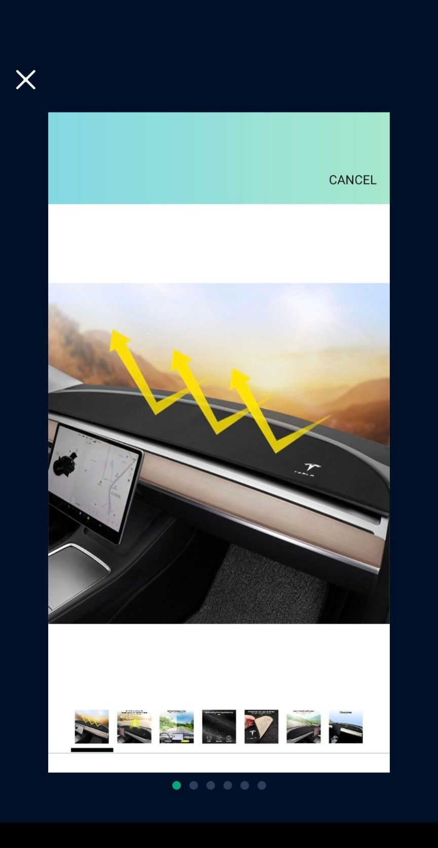 Tesla Model 3 Dash Cover and Screen Protector