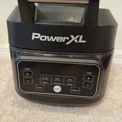 PowerXL AFG-05A Grill Air Fryer Home, Electric Indoor Grill and 5.5 Quart Air Like New