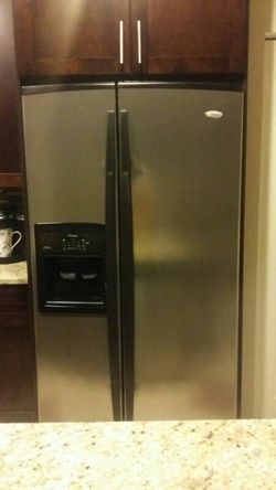 Whirlpool side by side fridge
