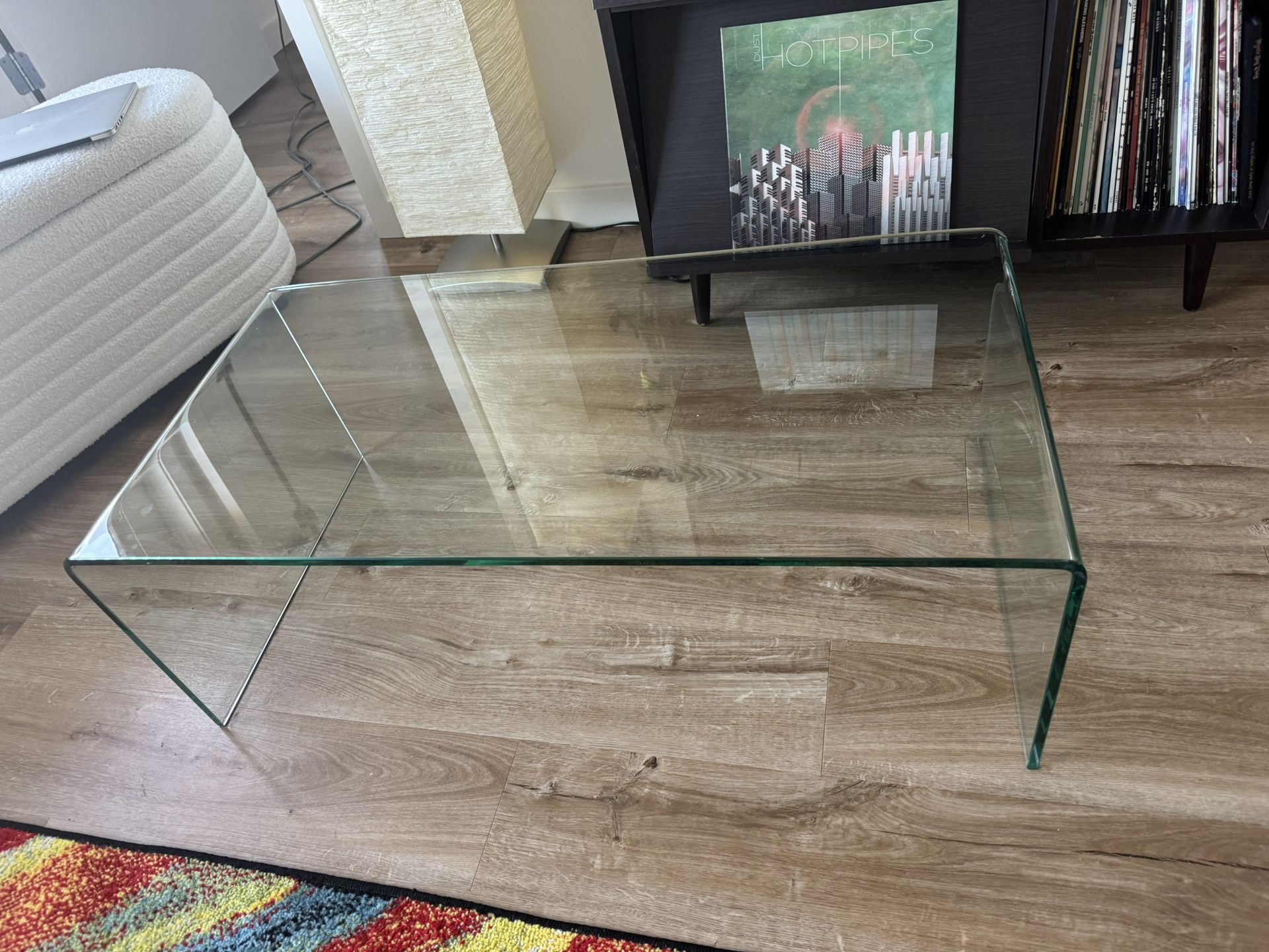 Tempered glass coffee table
