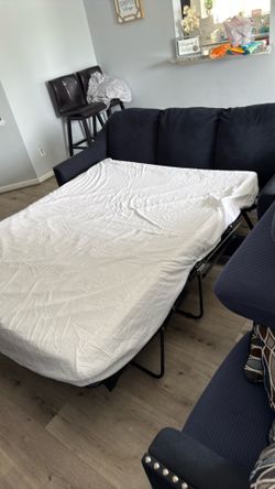 Sofa set with ottoman, sofa sleeper