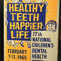 Vintage Poster National Children Dental (1965)