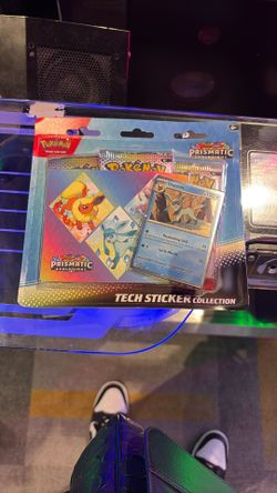 Pokemon Prismatic Evolution Stickers And Tins