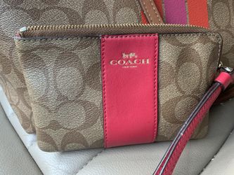 Small coach wristlet