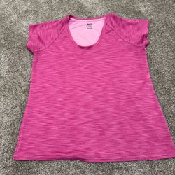 Reebok Pink Athletic Short Sleeve Top