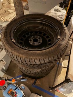 Winter tires with steel rims VW/Audi 17in.