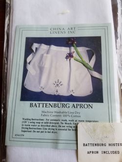 NEW BATTENBURG HOSTESS APRON