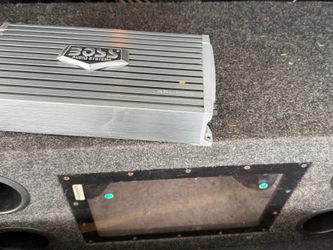 2 Sony 12” Subwoofer, 1 Boss Amplifier