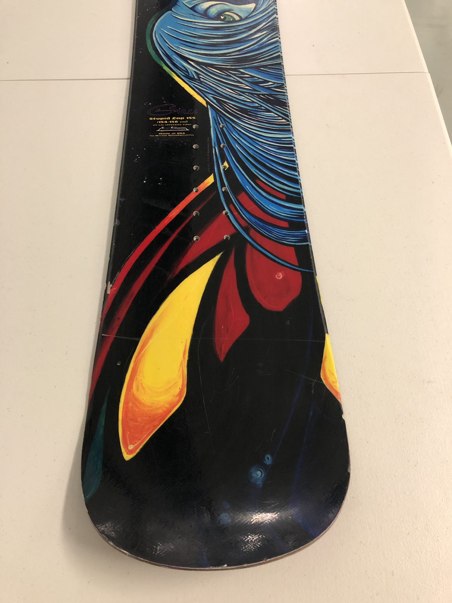 GNU Stupid Cap 155cm Snowboard - Great Condition for Sale in  Montgomeryville, PA - OfferUp