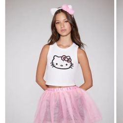 Hello Kitty Tank Top Tutu Skirt & Headband Set

