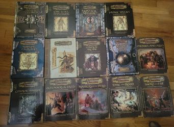 Dungeons & Dragons 3.5e / 3e Book Lot – Core Rulebooks, Complete Series & Supplements (12 Books)