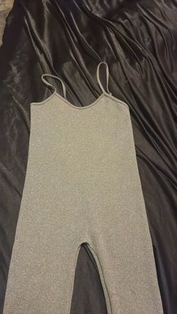 grey jumpsuit