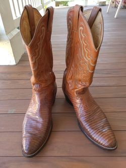 Justin BROWN Lizard Mens Boots