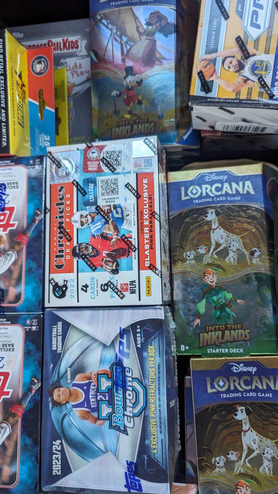 Factory Sealed Boxes: Trading Sports Cards - Pokemon - Disney Lorcana