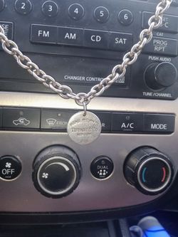 Genuine Tiffany And Co Sterling Silver Chain And Pendant