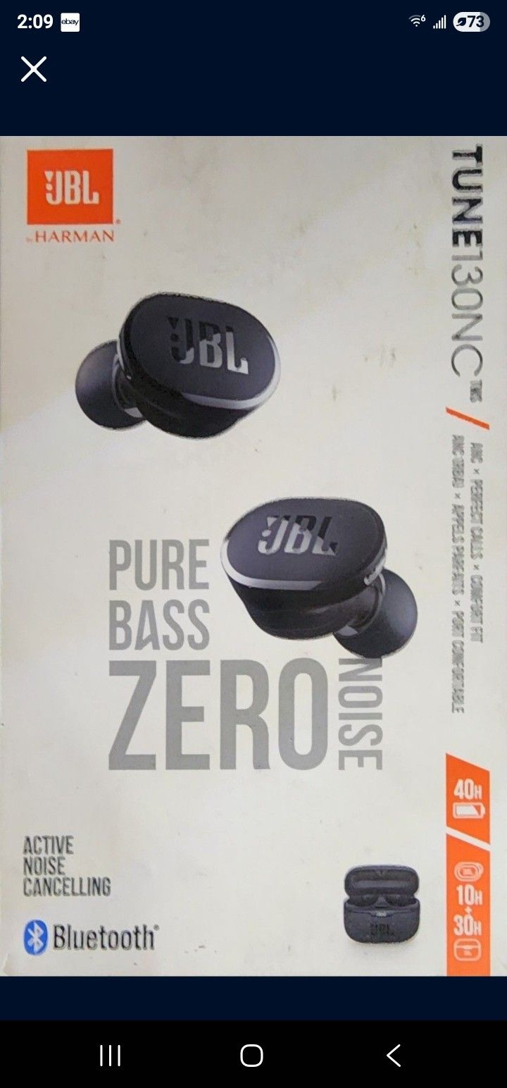 JBL Tune 130NC TWS - True wireless Noise Cancelling earbuds - Black