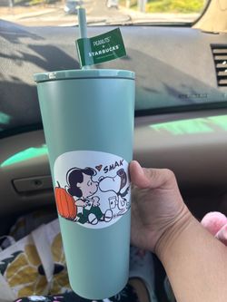 Starbucks x Peanuts Lucy And Snoopy Tumbler 🎃💚