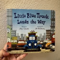 Little Blue Truck Leads The Way Board Book