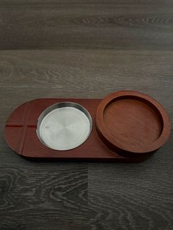 Glass holder and ashtray