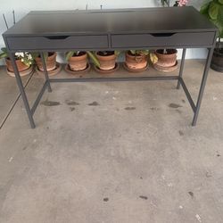 Two Drawer Desk With Cable Drawer