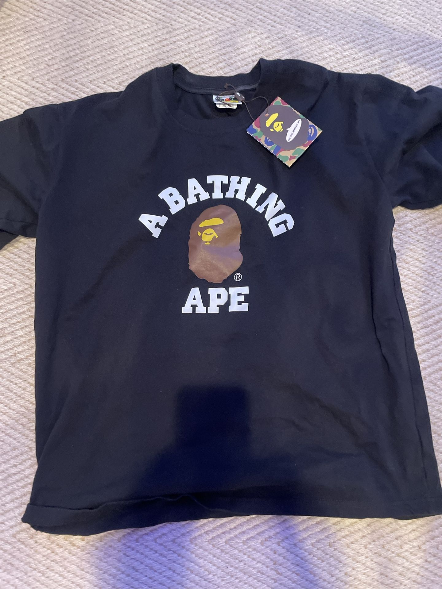 Bape tee shirt size large 100% authentic