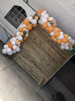 Wood Backdrop (ORANGE THEME🍊) 