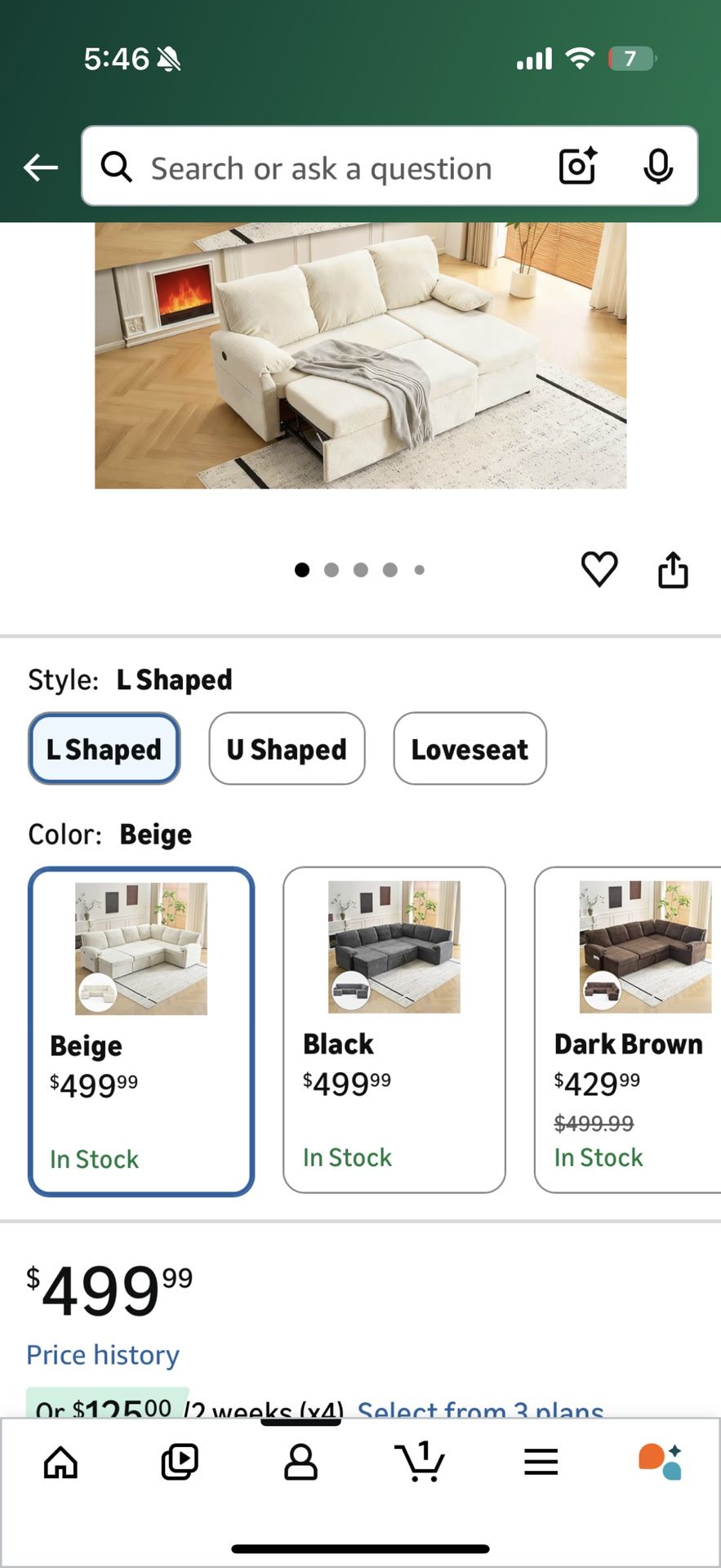 Brand new sectional Couch