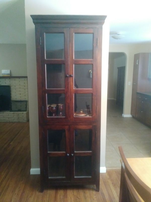 Like New Mango Wood China Cabinet For In Colorado Springs Co Like New Mango Wood China Cabinet For In Colorado Springs Co Offerup