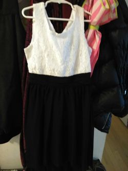 Black & White Dress size 10 GIRLS