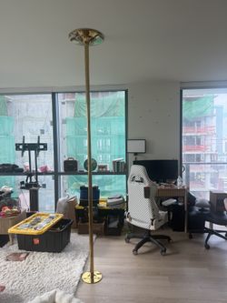 Spinning Gold Dance Pole