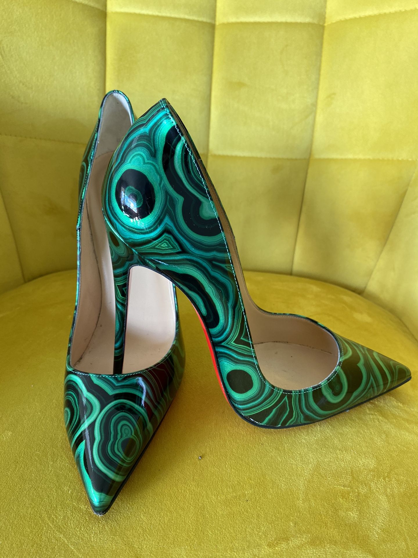 Christian Louboutin,black And Green, EU 40