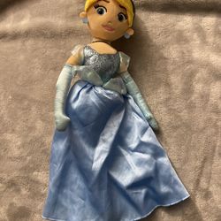 TY SPARKLE 18" DISNEY PRINCESS CINDERELLA PLUSH DOLL FIGURE STUFFED TOY