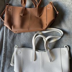 Faux Leather Tote Bag