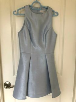 Keep Sake Fit&Flare Mini Dress in ice blue