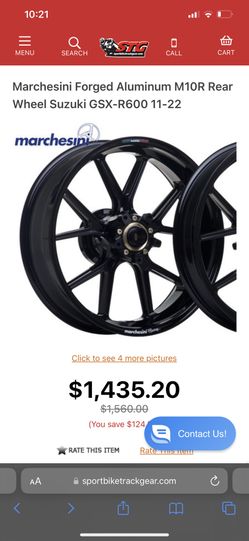Marchesini Forged Aluminum Front And Rear Wheels