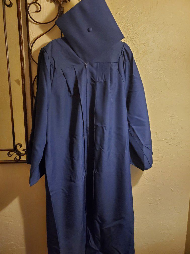 Navy Blue Cap And Gown