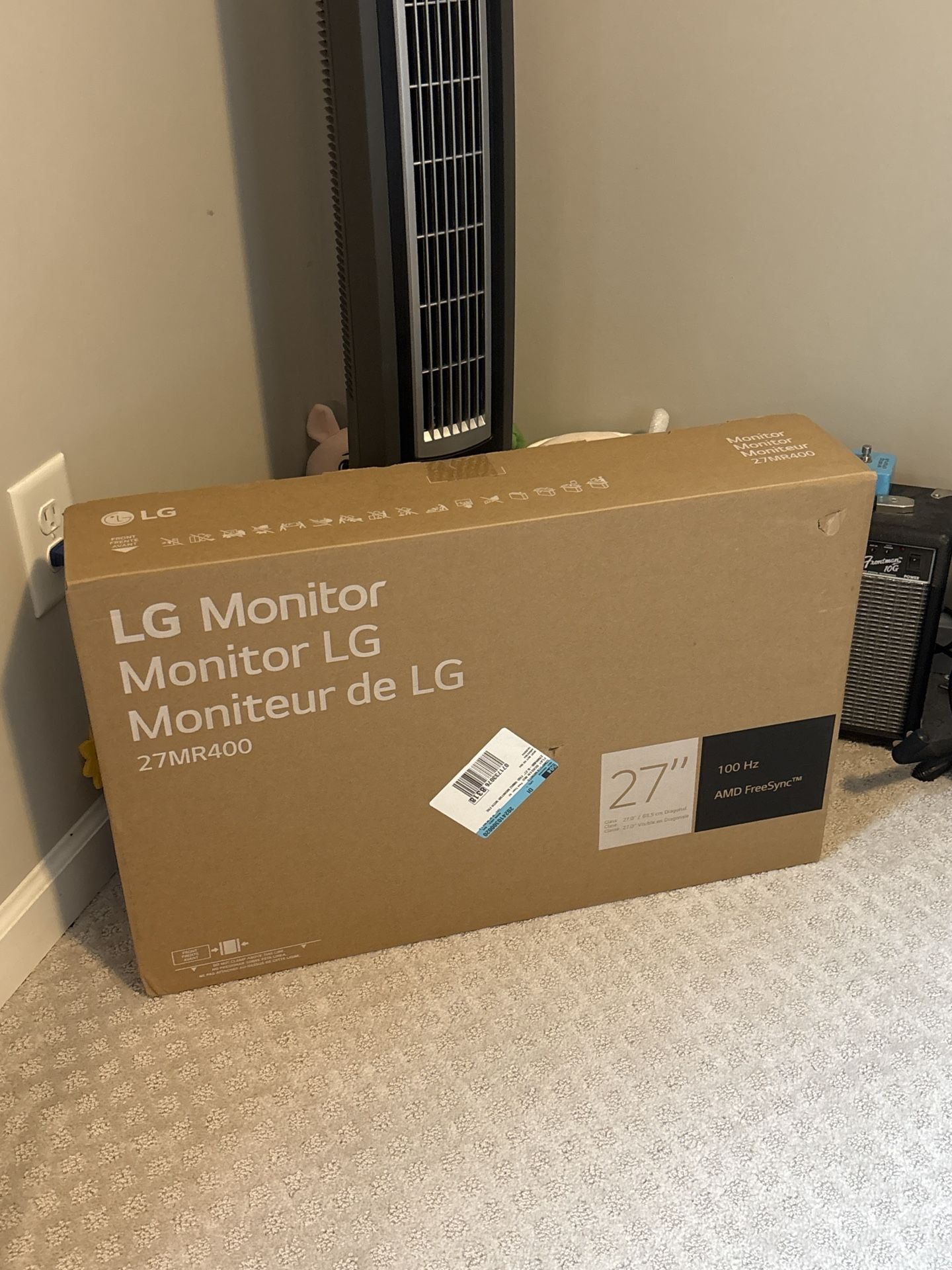 (NEW) LG - 27" IPS 3-Side Borderless FHD 100Hz AMD 100Hz FreeSync Monitor