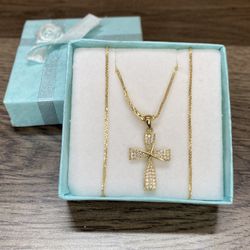 14K Gold Chain and Charm