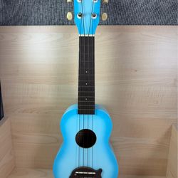 Makala MK-SD/LBLBURST Soprano Ukulele Blue Composite Dolphin Bridge 4-String