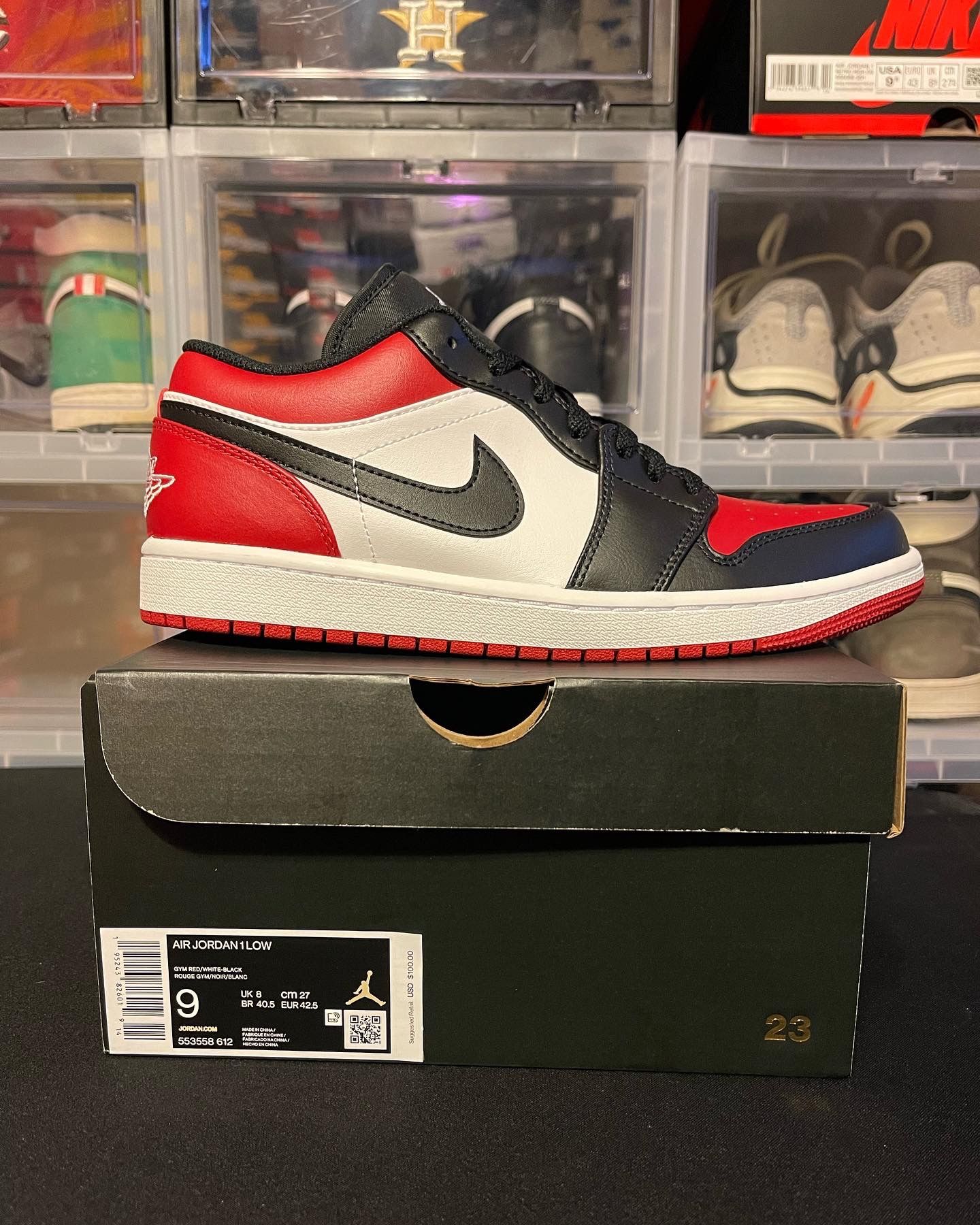 Air Jordan Low “Bred Toe” Size 10 12 13