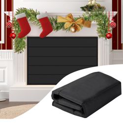 Fireplace Cover, Magnetic Fireplace Blocker Blanket Stops Heat Loss, Indoor Fireplace Draft Stopper Save Energy, Magnetic Fireplace Draft Cover for Ir