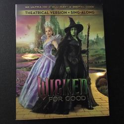 Wicked For Good 4K Uhd Blu Ray Digital 