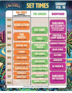 Cali Vibes GA Sunday Ticket - Ice Cube The Roots Rebelution
