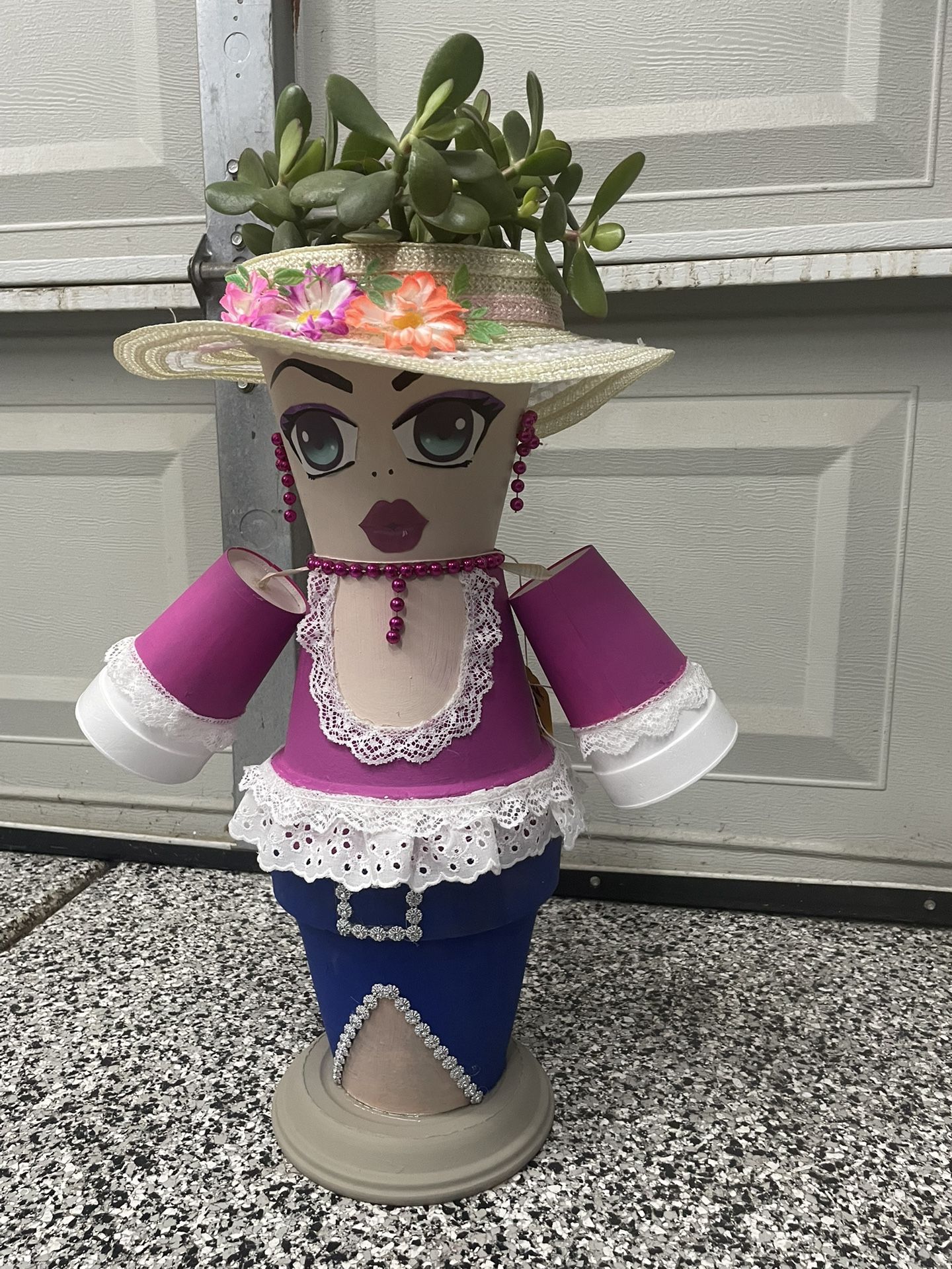 Flower pots with planter