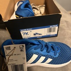 Adidas Toddler Boy Blue/White Racer TR 2.0 Sneakers US 7 NWOB