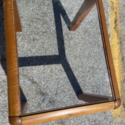 Glass end table