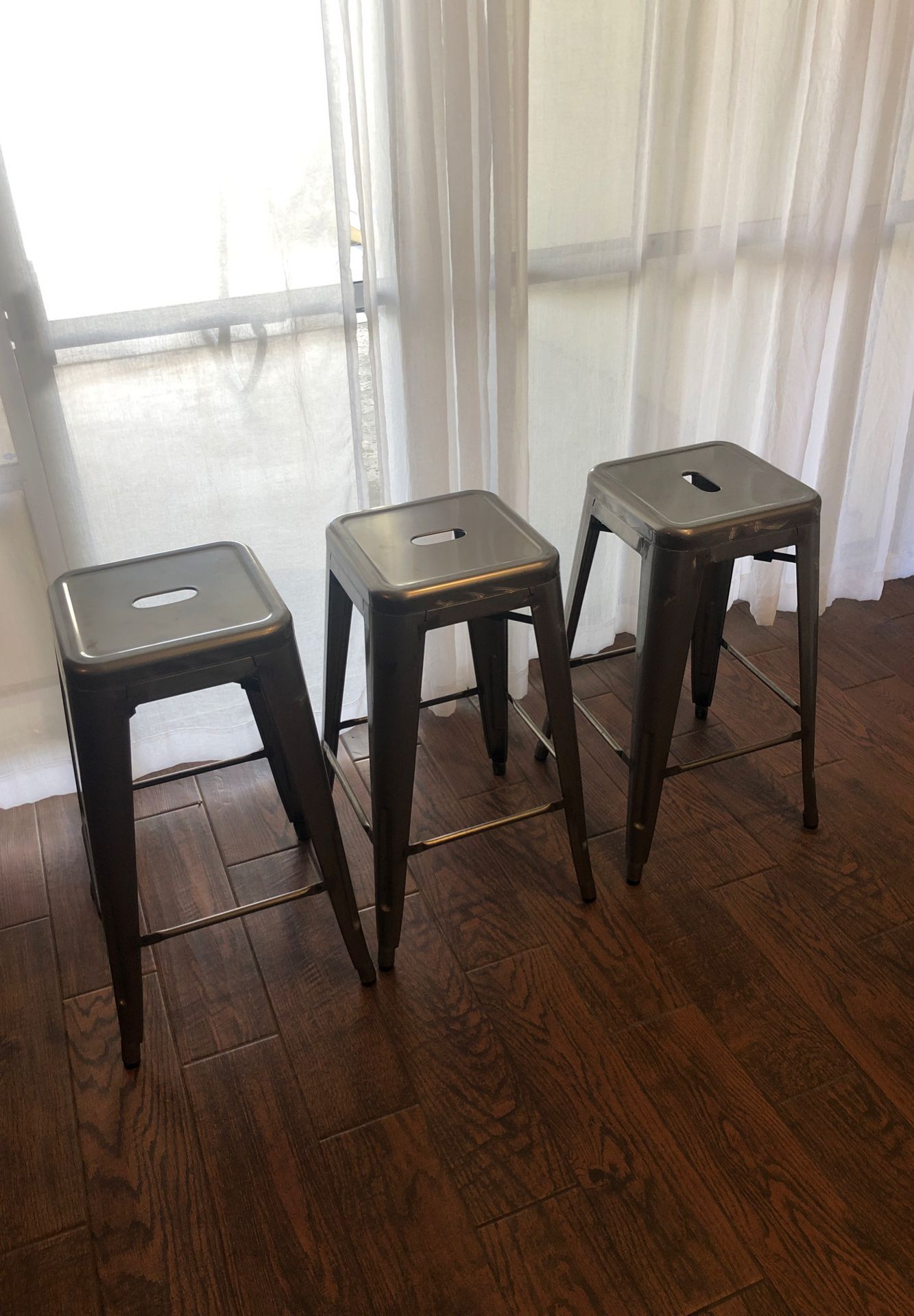 Bar stools (set of three)