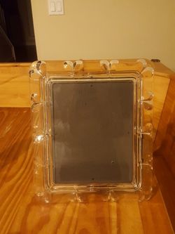 8 X 10 lead crystal heart frame